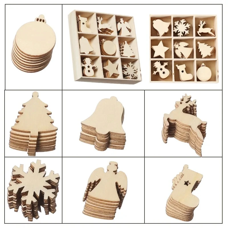 Loket Pokok Krismas Kreatif Kayu