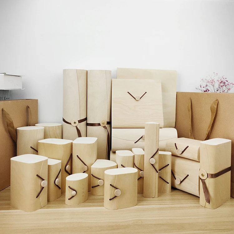 Kotak Lembut Kayu/Kayu Birch untuk Gelas/Teh/Penyimpanan Hadiah/Pembungkusan