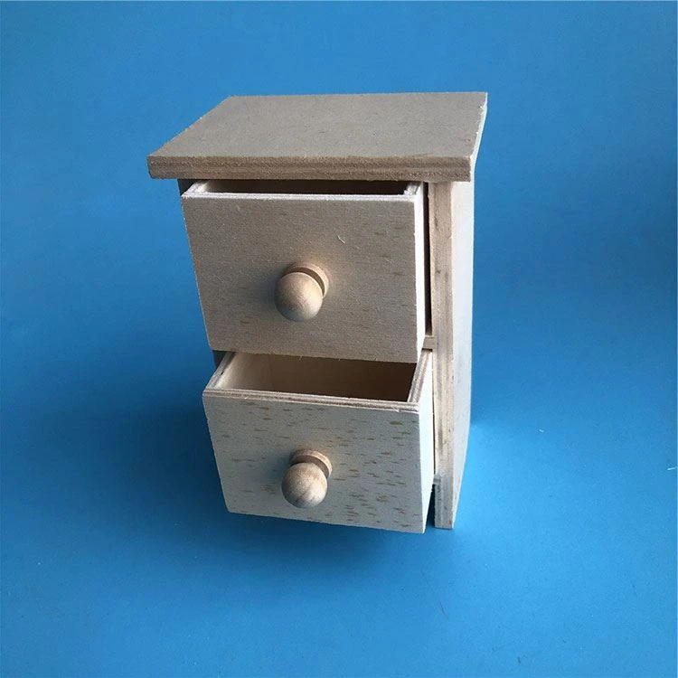 Kabinet Kayu Mini dengan 2 laci
