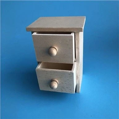 Kabinet Kayu Mini dengan 2 laci